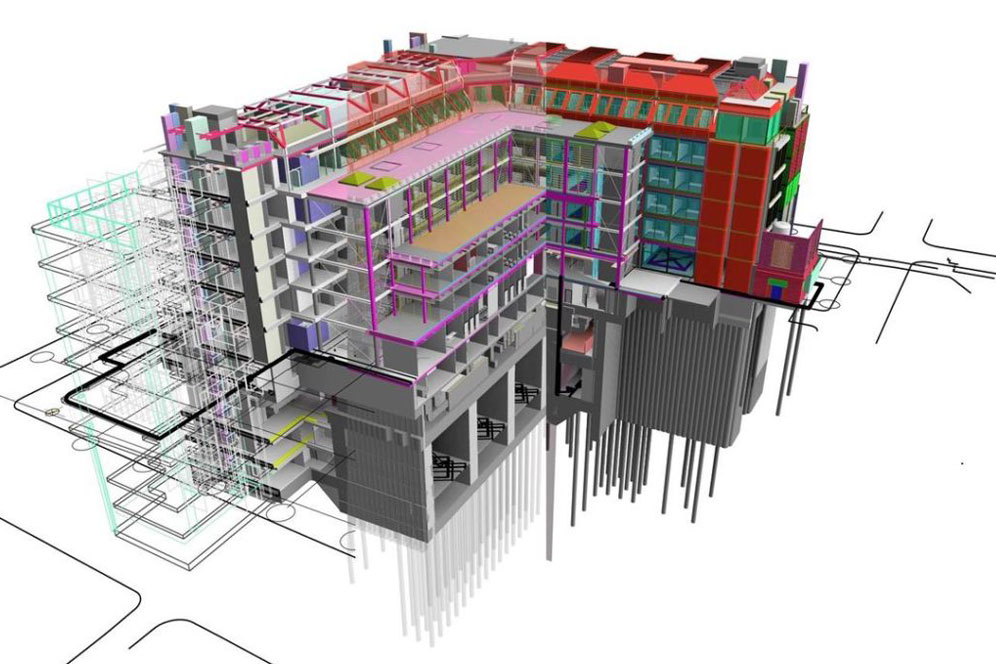 Building Information Modeling, BIM services for construction, BIM 3D modeling , BIM for steel structures, BIM clash detection